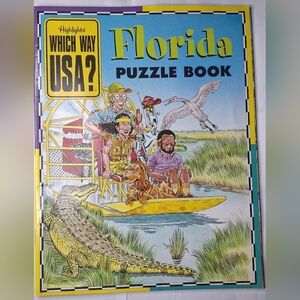 Highlights Which Way USA? Florida and California Puzzle Book, 1997 New